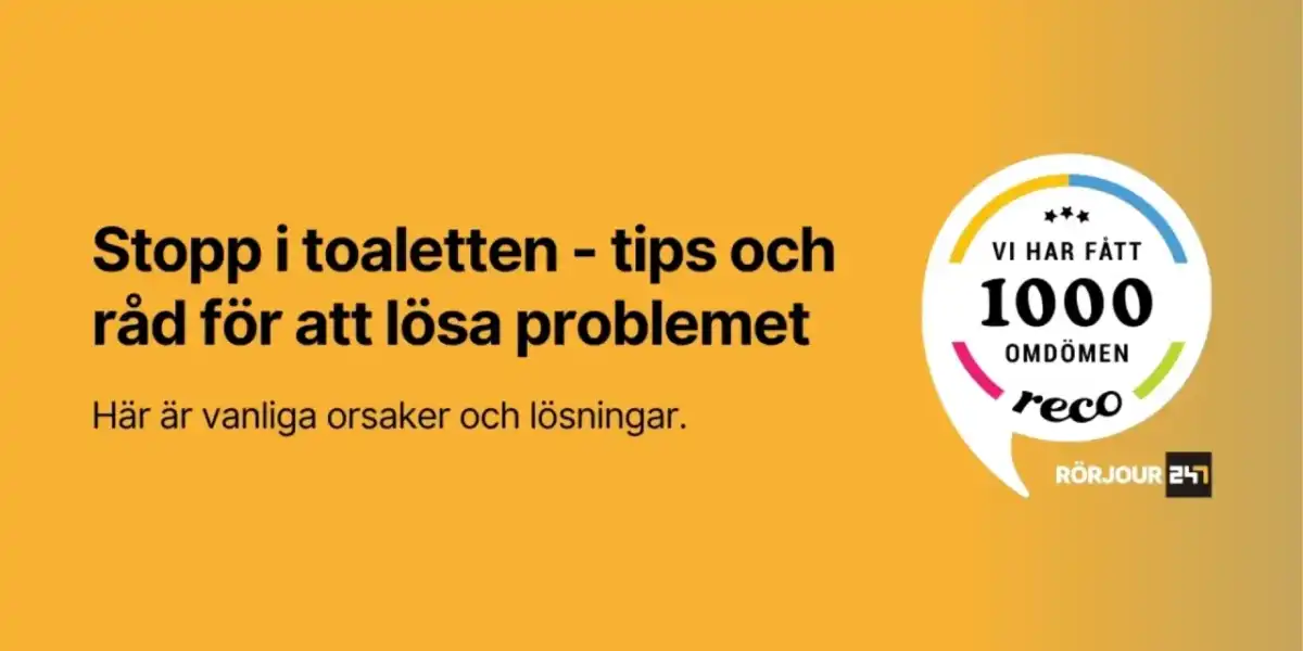 Stopp i toaletten? Så löser du proppen säkert