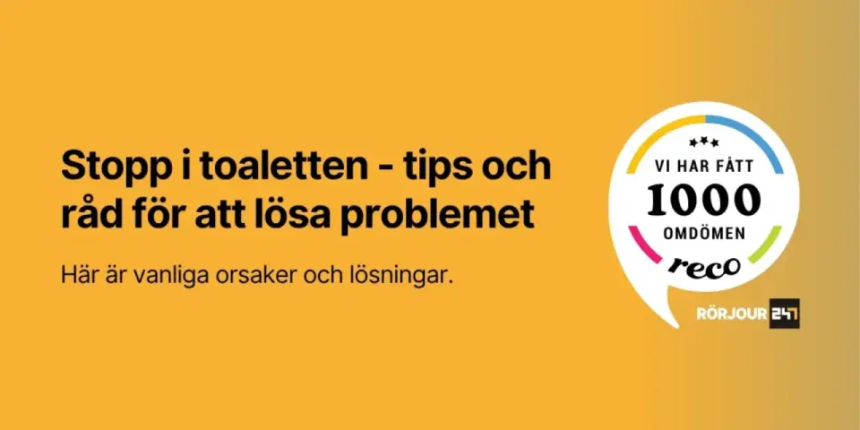 Stopp i toaletten? Så löser du proppen säkert